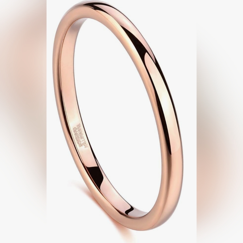 Tungsten Rose Gold Ring